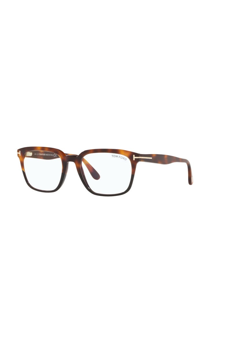 53mm Square optical glasses, Main, color, Brown
