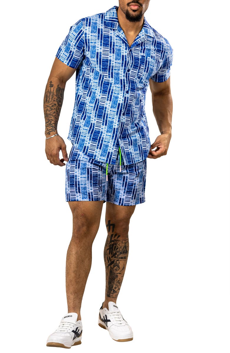 Maceoo Marthyr Swim Trunks, Alternate, color, Blue