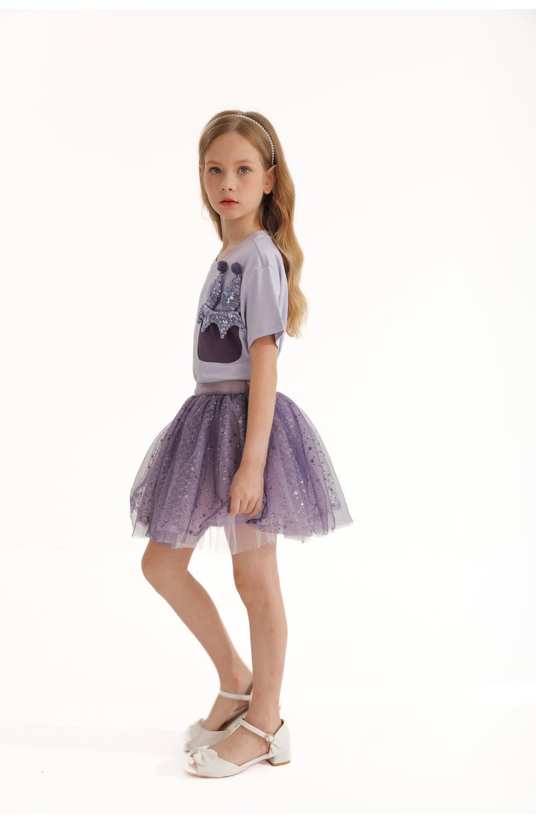 Mimi Tutu Glimmer Applique Outfit, Alternate, color, Purple