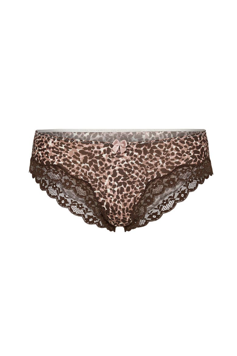 Shea Cheeky Panties, Alternate, color, Animal brown