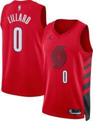 Jordan Brand Unisex Jordan Brand Damian Lillard Red Portland Trail Blazers Swingman Jersey - Statement Edition