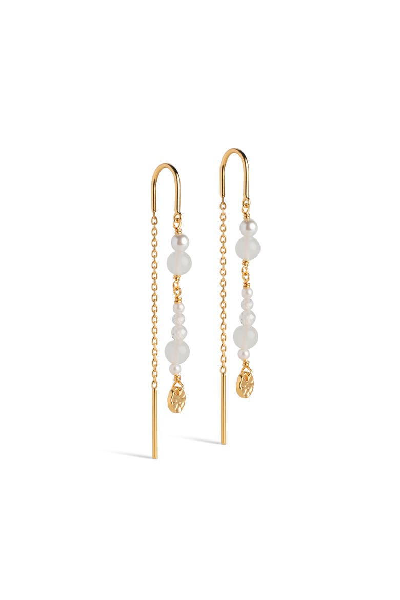 Sofia Earring, Main, color, White and Pearls