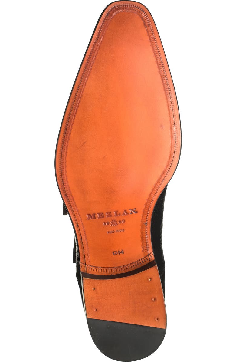 Mezlan Leather Double Monk Strap Shoe, Alternate, color,