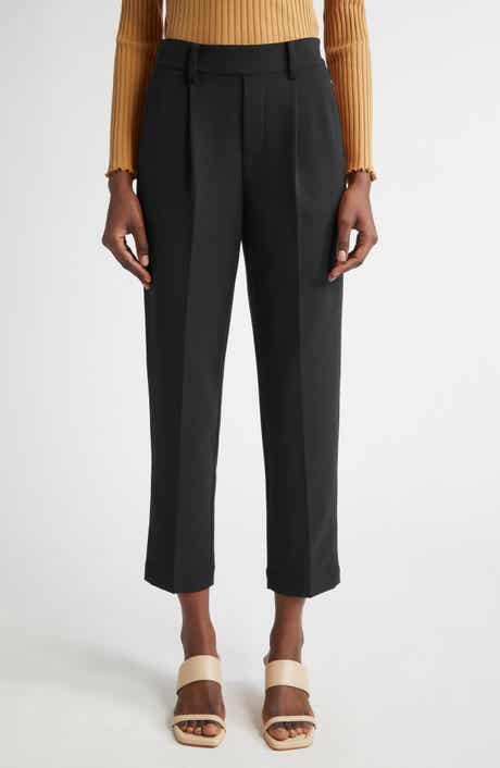 Vince Pleated Pull-On Tapered Leg Pants
