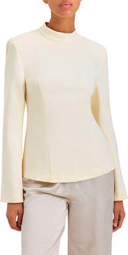 Solid & Striped The Ronit Open Back Long Sleeve Top