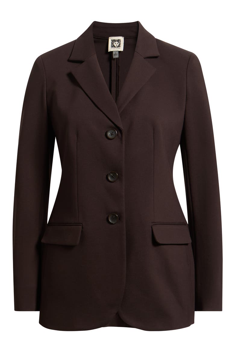 Three Button Blazer, Alternate, color, DEEP MAHOGANY