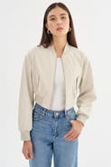 LAMARQUE EVELIN | Faux Leather Cropped Bomber