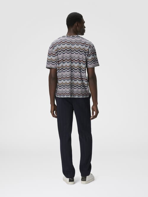 Missoni Mens Multicolor Regular-fit Graphic-pattern Cotton-knit T-shirt In Multi