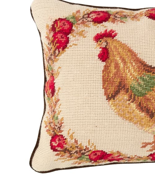 C & F Home C&f Home Harvest Rooster Needlepoint Pillow In Animal Print