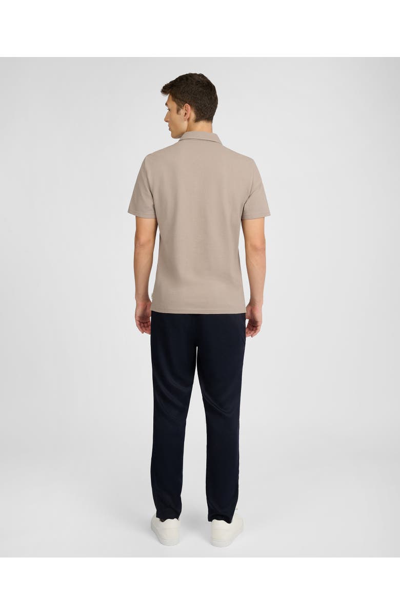 Onia Short Sleeve Pique Polo, Alternate, color, Cashew