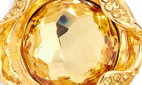 Oscar De La Renta Crystal Nest Stud Earrings