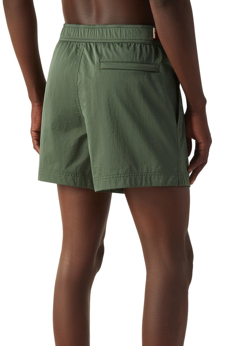 232 Road Brand Mark Rio Swim Trunks, Alternate, color, PINE GREEN