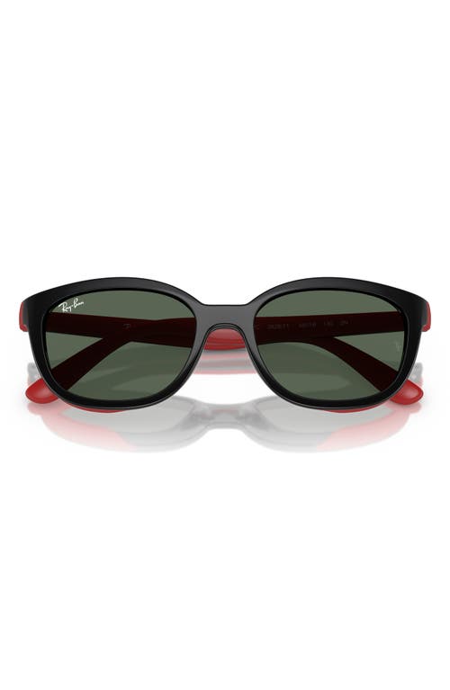 Ray Ban Ray-ban Kids' 48mm Pillow Optical Glasses & Clip-on Sunglasses In Dark Green