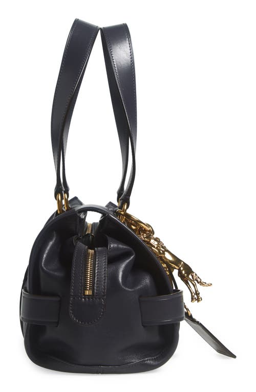 Chloé Small Kerala Leather Handbag In 44c Black Navy