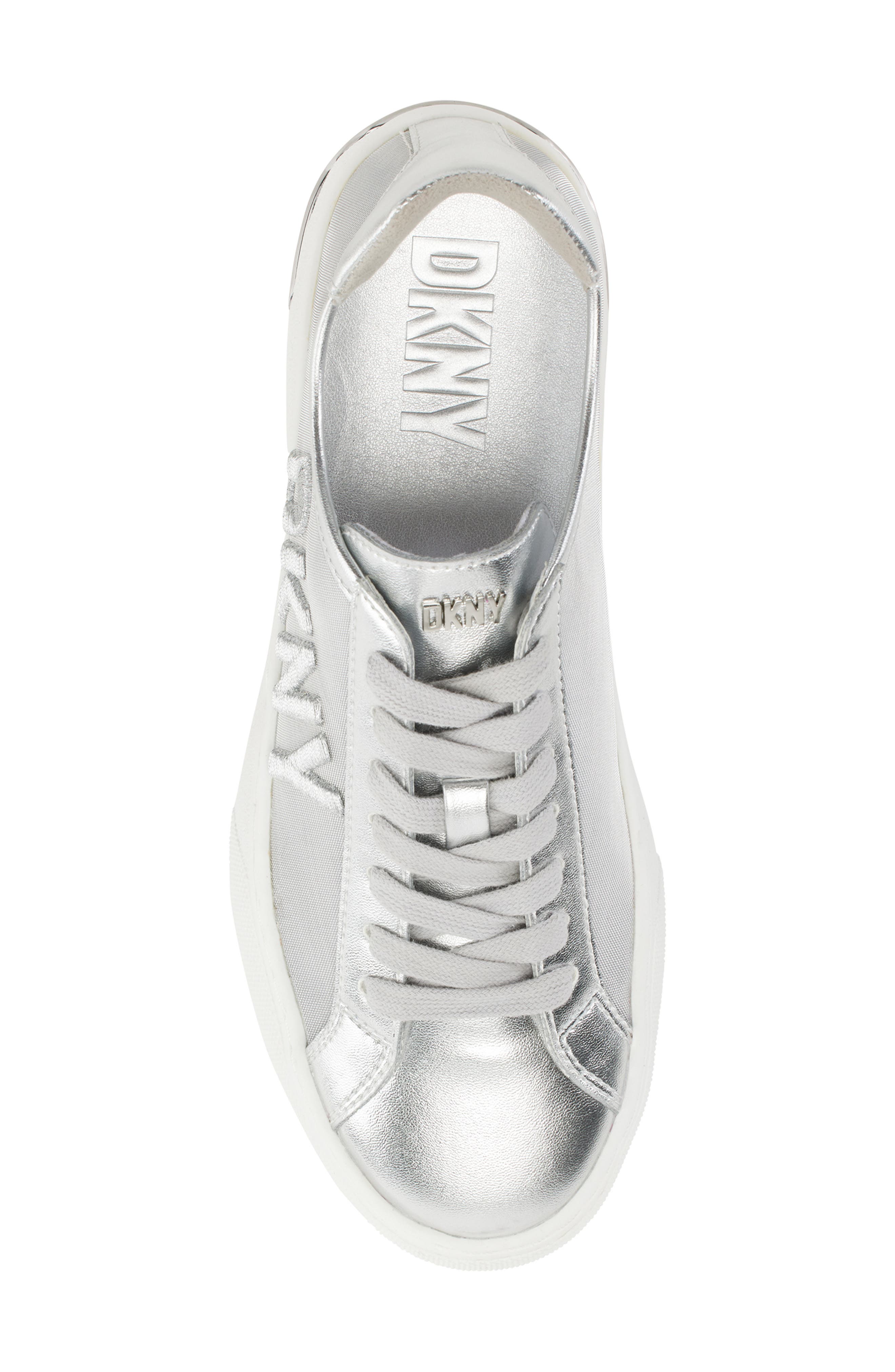 DKNY Sina Metallic Mesh Sneaker, Alternate, color, 