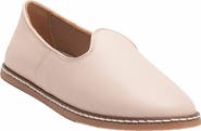 Forever & Always Shoes Dalya Leather Slip On Flats