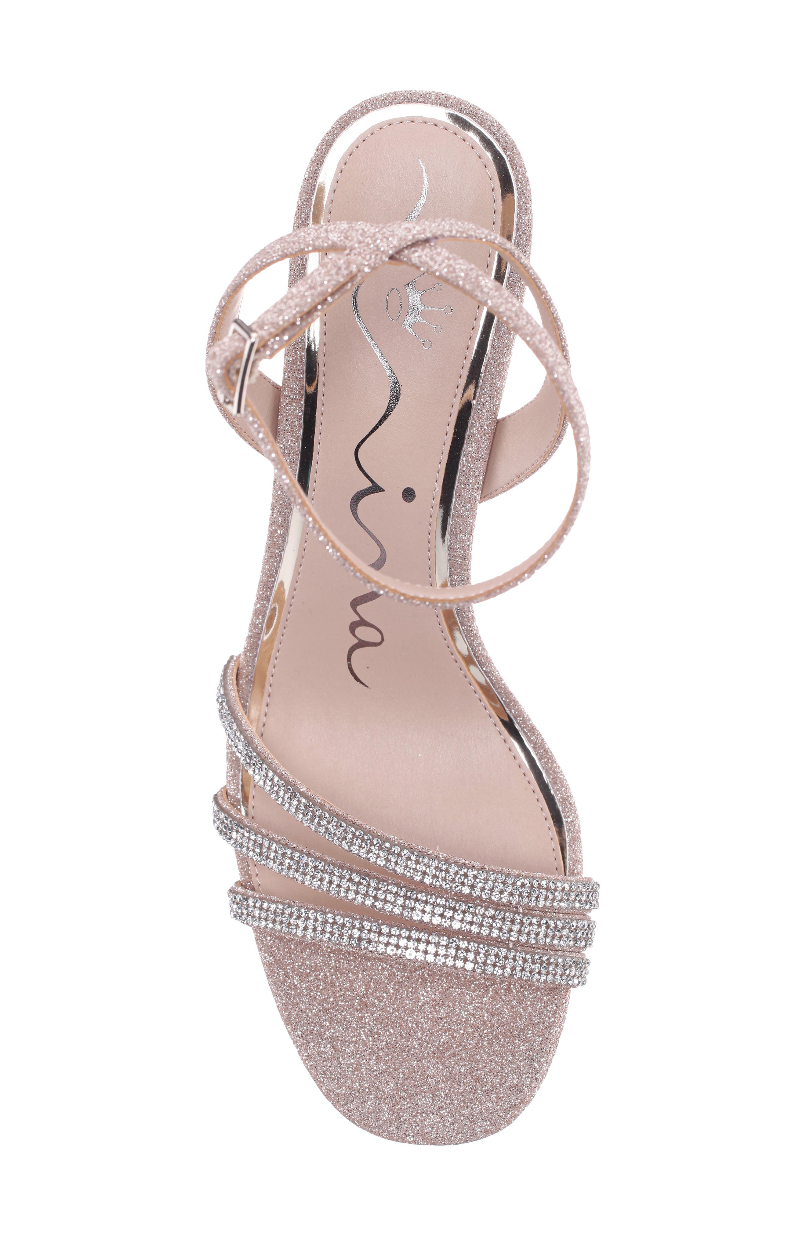 Alfreda Ankle Strap Sandal, Alternate, color, NUDE