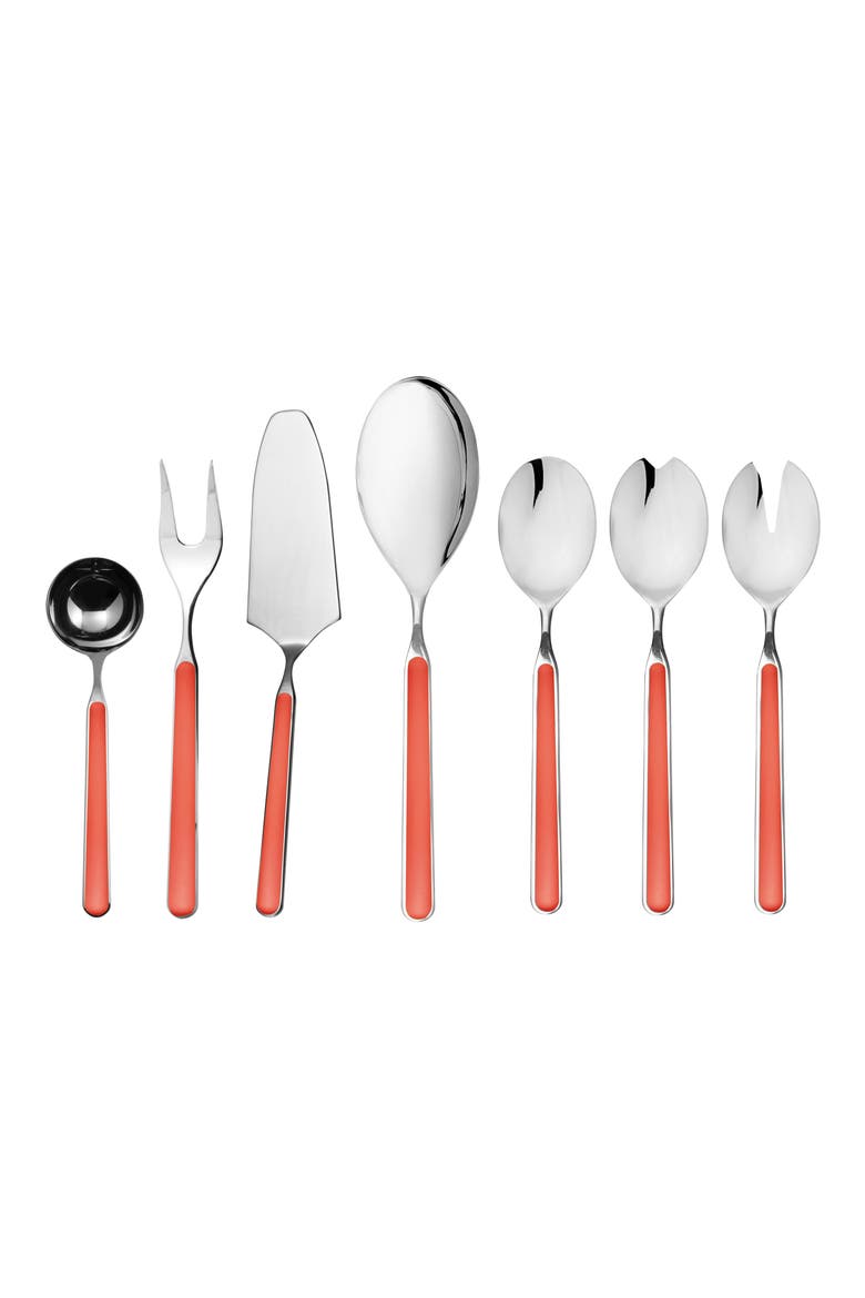 Fantasia 7-Piece Place Serving Set, Main, color, NEW CORAL