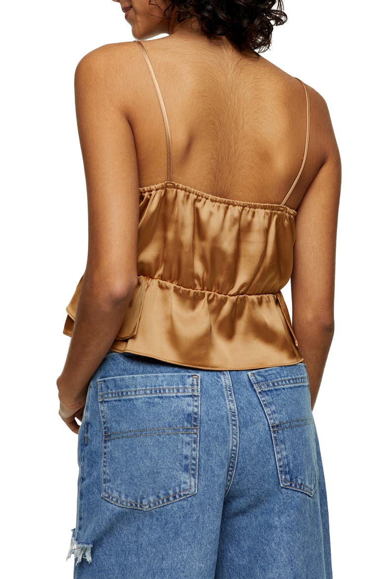 Strappy Ruffle Camisole, Alternate, color, CREAM