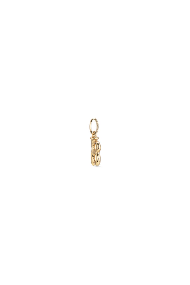 18K Gold-Plated Letter B Charm, Alternate, color, Gold