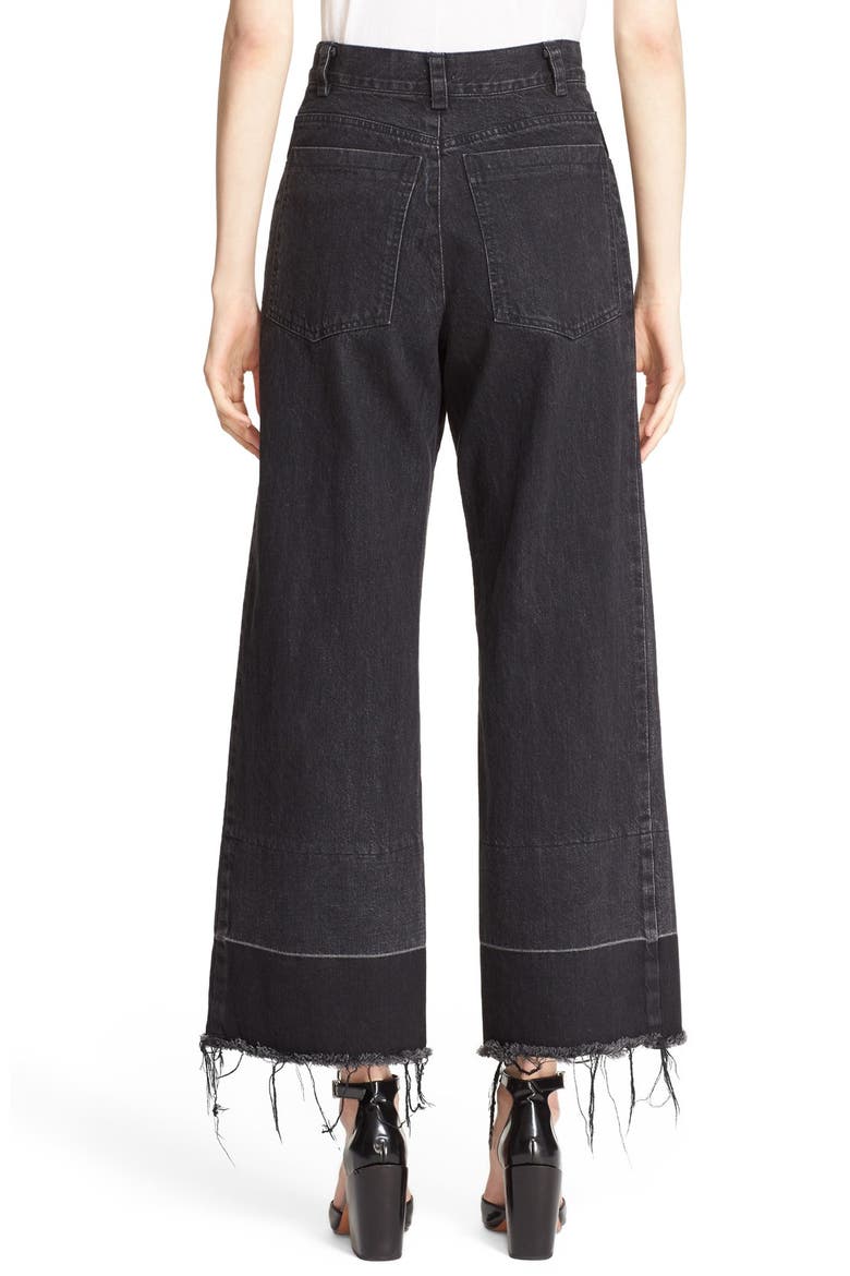 Legion Wide Leg Denim Pants, Alternate, color, WASHED BLACK