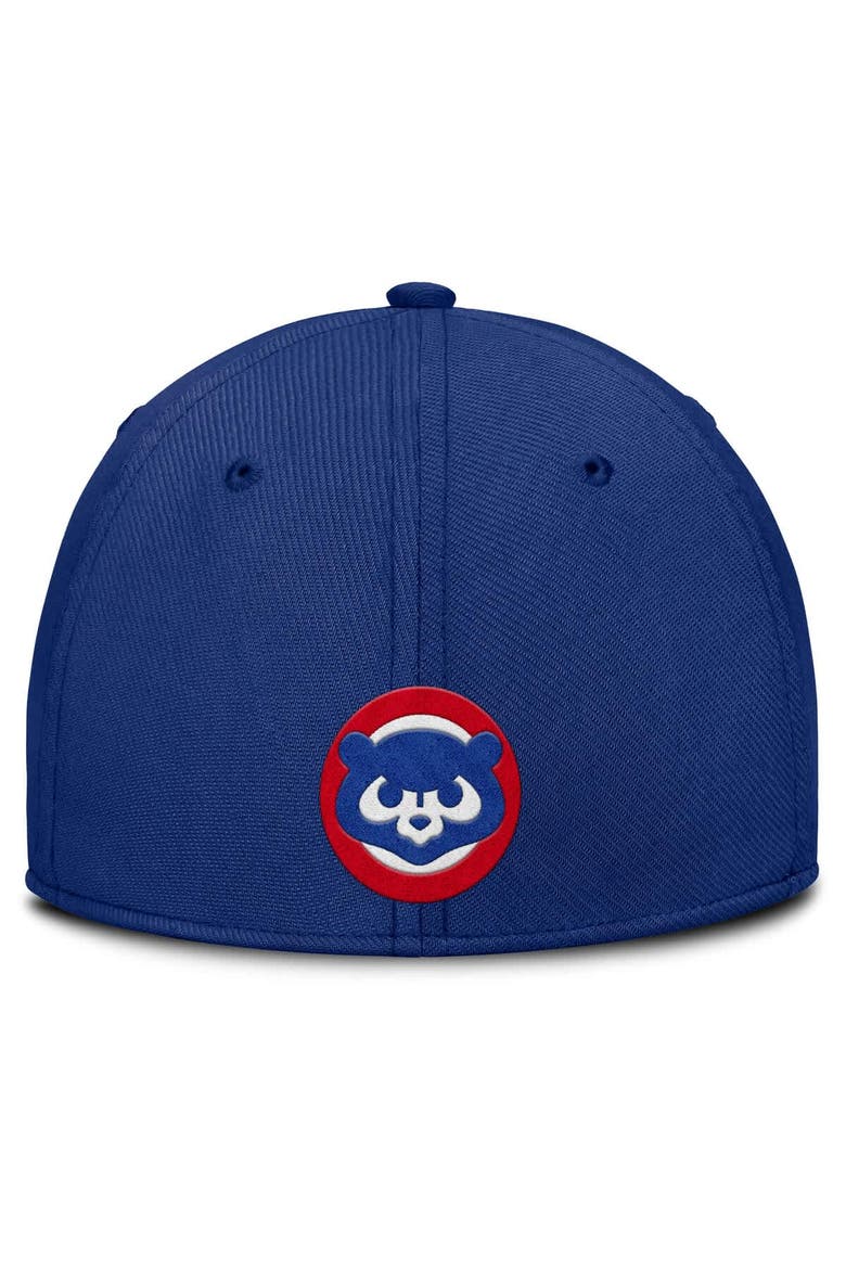 Men's Nike Gray/Royal Chicago Cubs Rise Swoosh Performance Flex Hat, Alternate, color, Gray