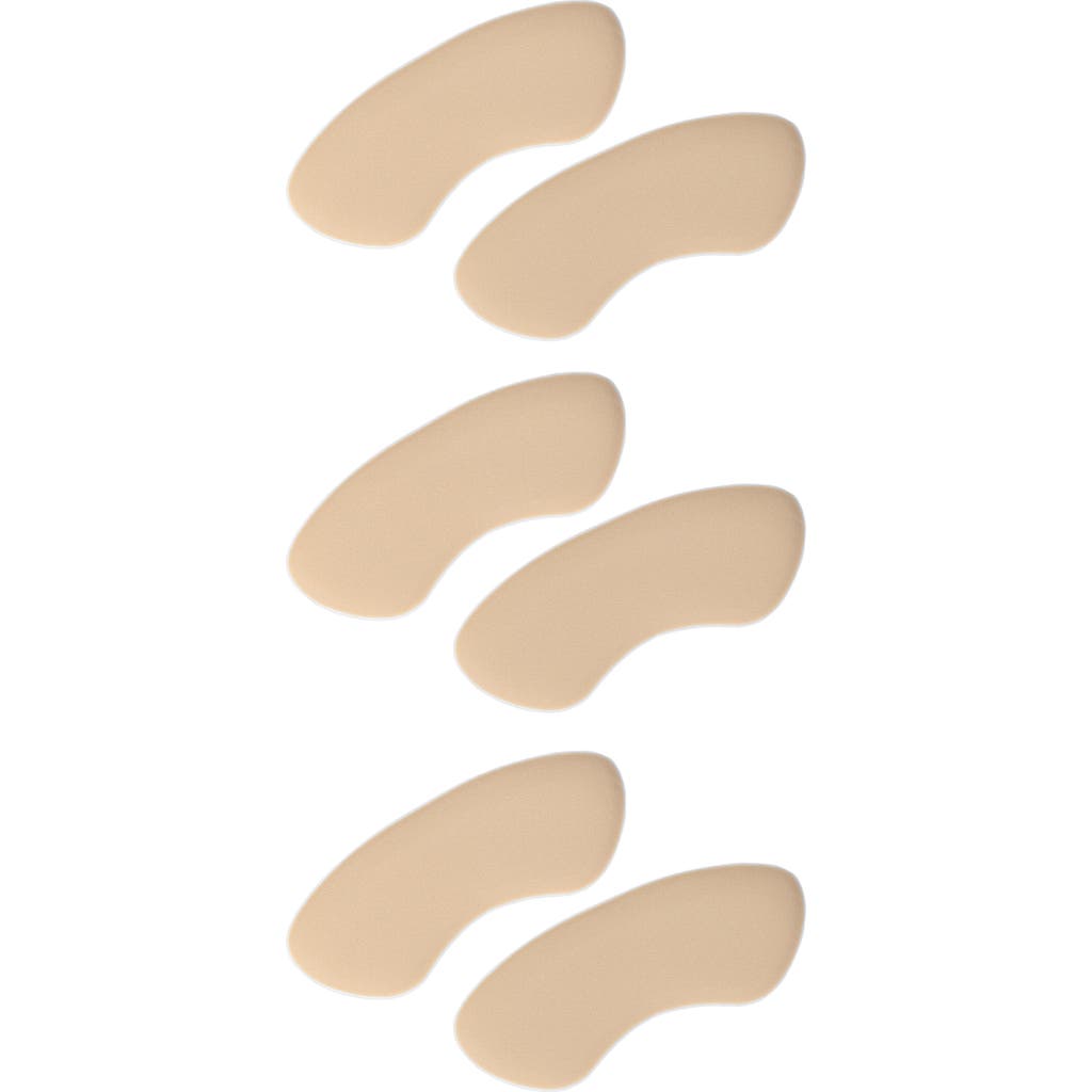 Foot Petals 3-pack Back-of-heel Cushions In Khaki