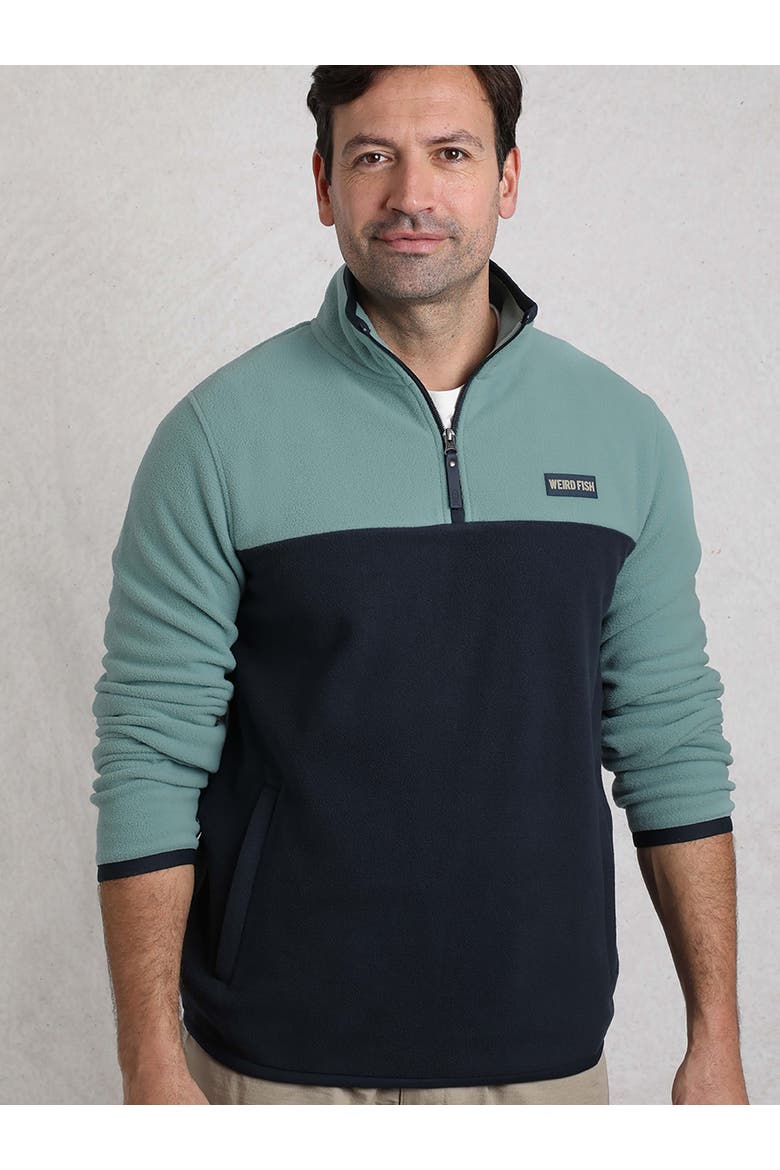 Tristan 1/4 Zip Microfleece, Main, color, Mineral Blue