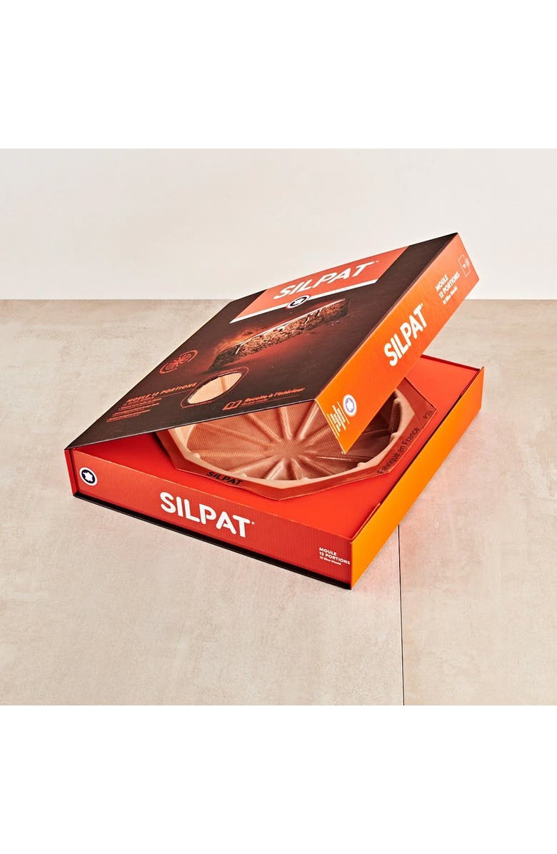 Silpat Silicone Round Cake Mold, 12 Portions, Alternate, color, Orange