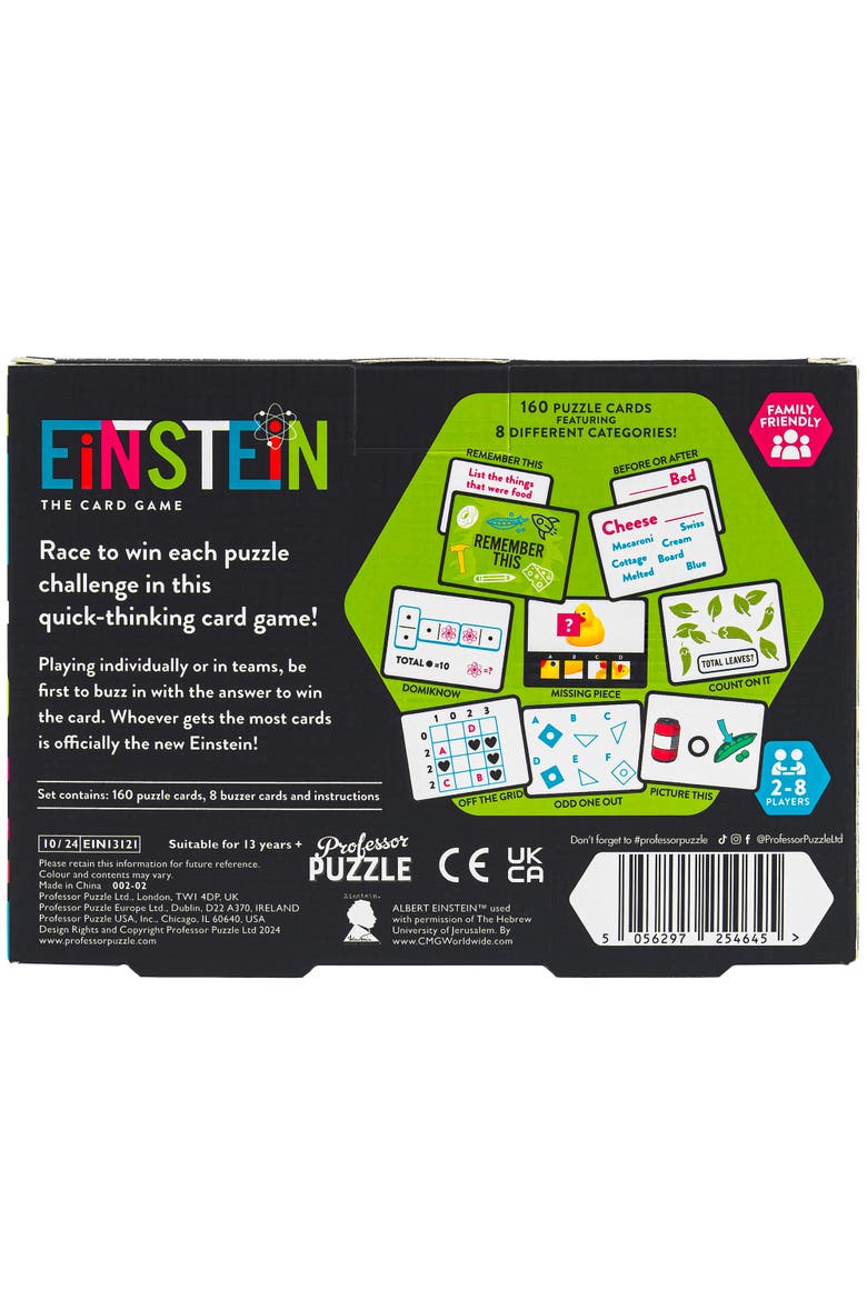 Einstein The Card Game, Puzzle Solving Race, Alternate, color, Multicolored