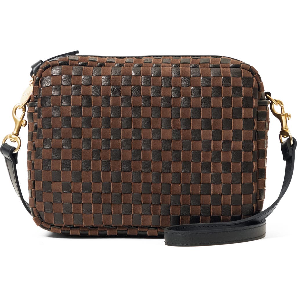 Clare V . Midi Sac Woven Crossbody Bag In Multi