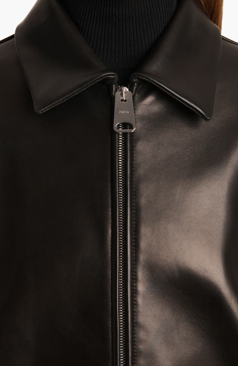 Khaite Jackson Lambskin Leather Jacket, Alternate, color,