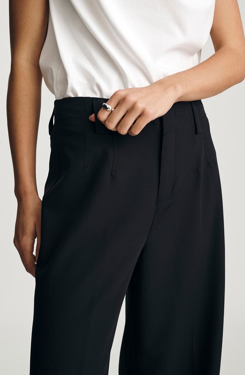 Mavi Jeans High Waist Wide Leg Pants, Alternate, color, Black