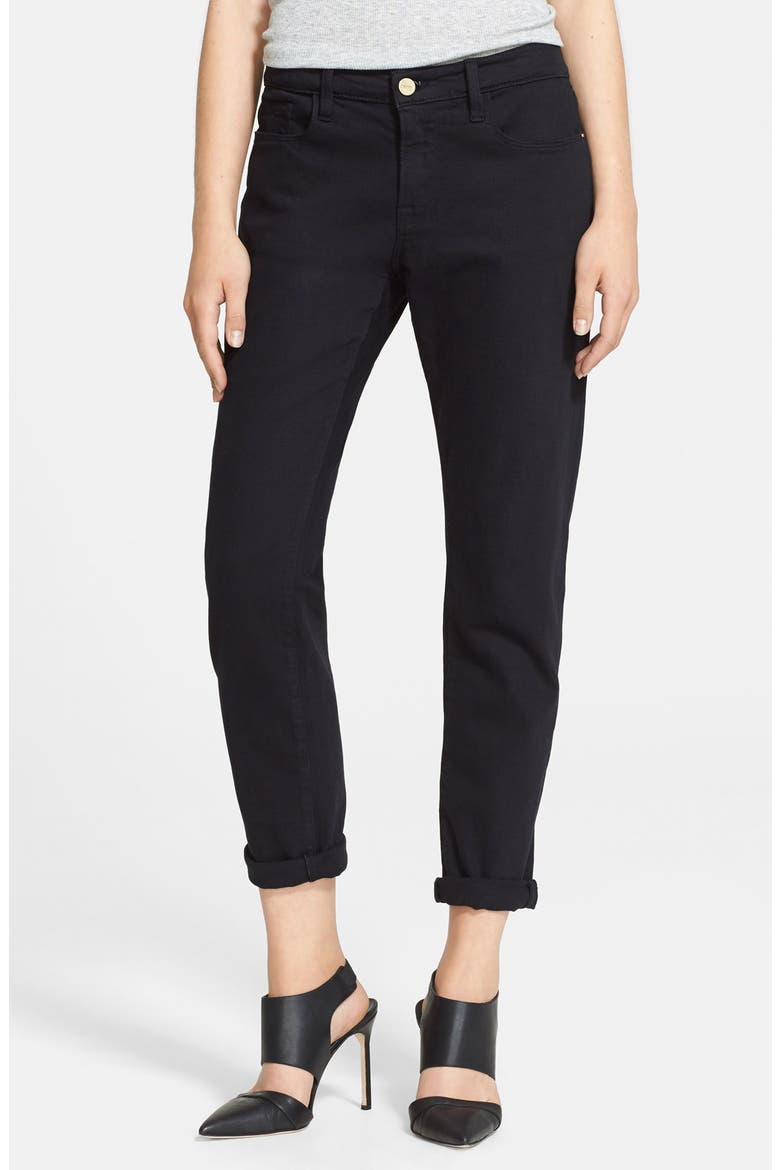 Denim Le Garcon Boyfriend Jeans, Main, color, NOIR