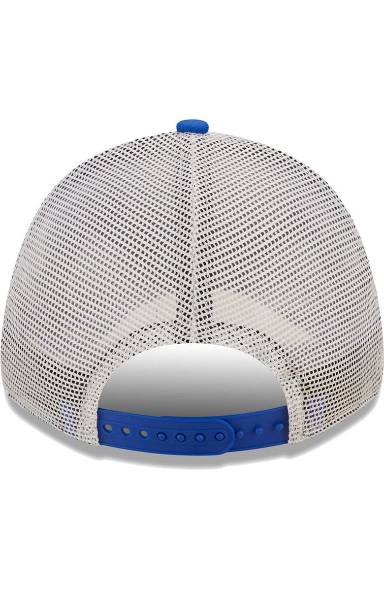 New Era Men's New Era Royal/White Los Angeles Rams Logo Patch Trucker 9FORTY Snapback Hat, Alternate, color, Royal