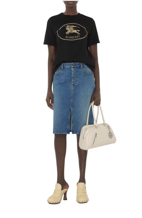 Knight Stamp Cotton T-shirt