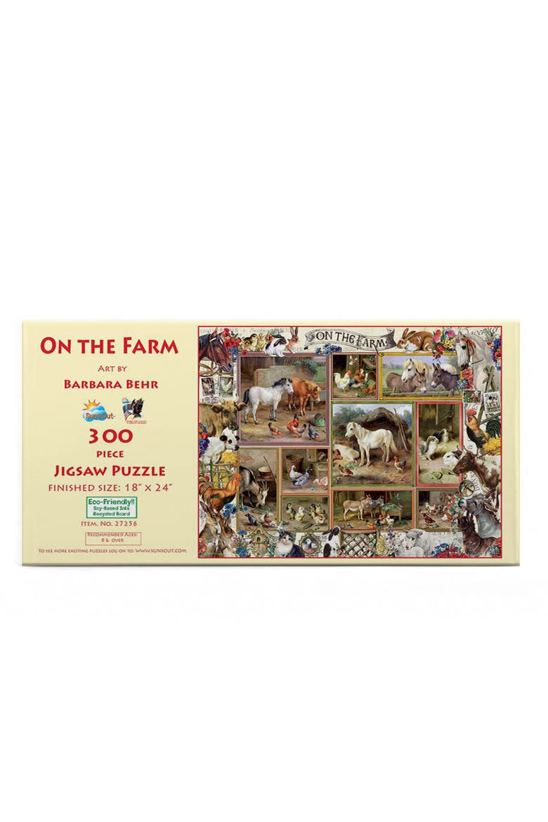 On the Farm 300 piece Jigsaw Puzzle for Adults, Alternate, color, Multicolor