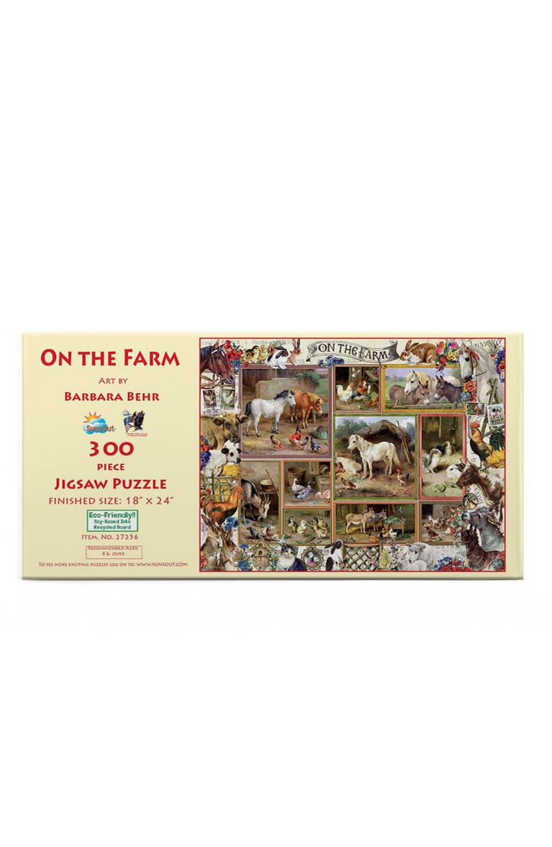 Sunsout On the Farm 300 piece Jigsaw Puzzle for Adults, Alternate, color, Multicolor