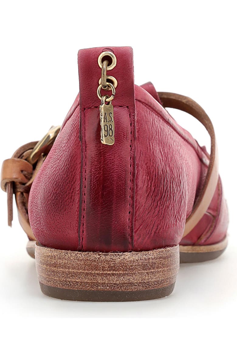 A.S.98 Zoie Cutout Flat, Alternate, color, Cranberry