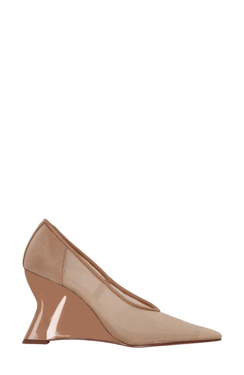 Katy Perry The Trendygurl Pointed Toe Wedge Pump In Caramel