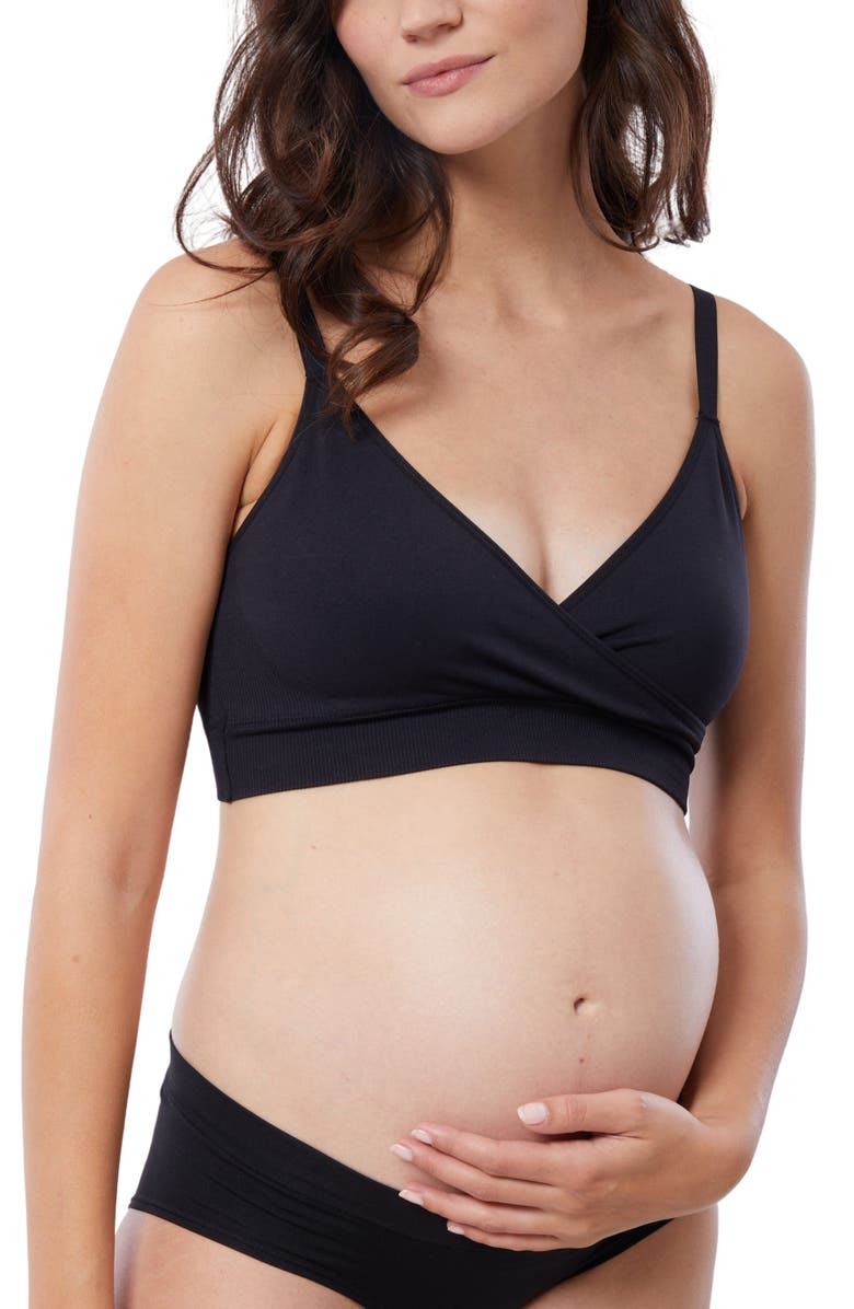 Ingrid & Isabel Cooling Crossover Nursing Bra, Alternate, color,