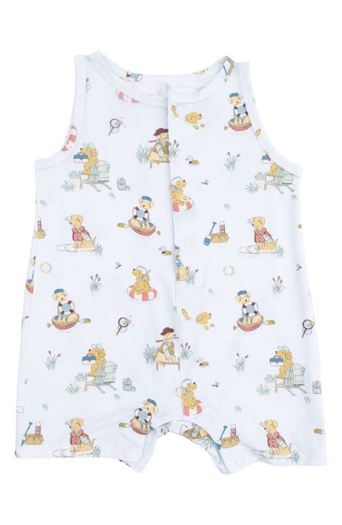 Lake Buddy Dogs Print Romper (Baby)