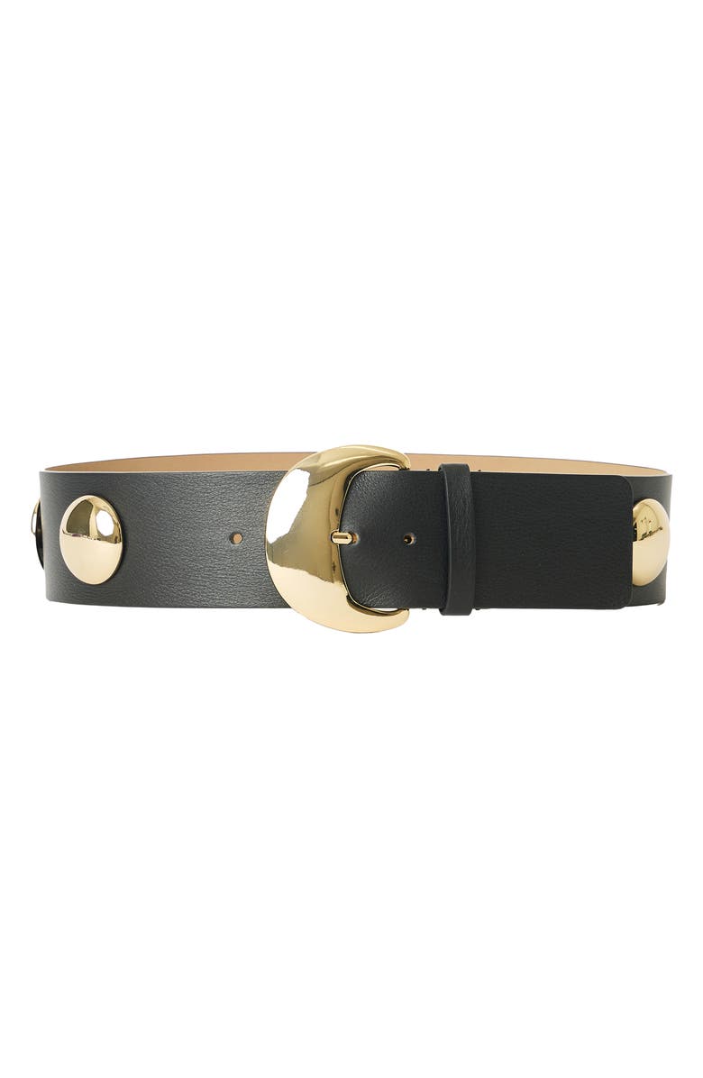 B-Low the Belt Bence Leather Belt, Main, color, Black Gold