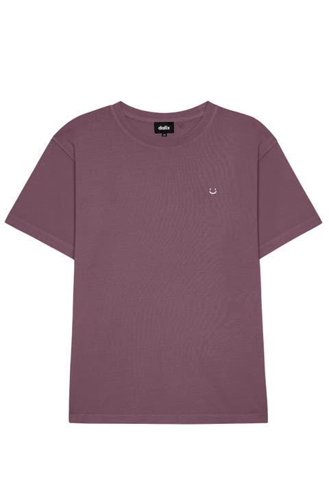 Mens Lil Smile Midweight Garment Dye Tee