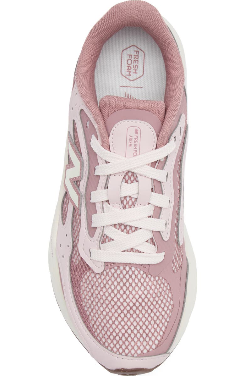New Balance Kids' Fresh Foam Arishi v4 Tiralux Sneaker, Alternate, color, Rosewood/ Pink Salt
