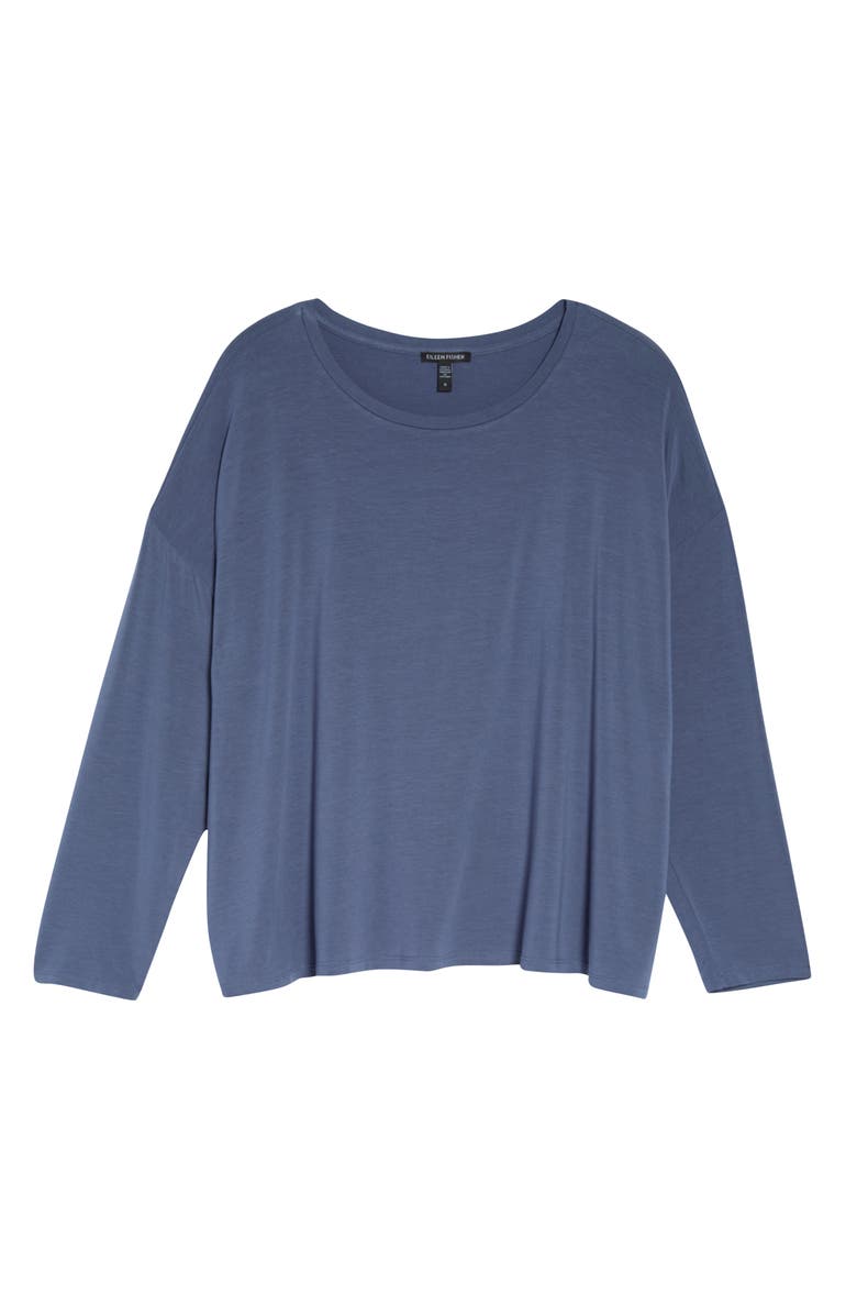 Eileen Fisher Boxy Jersey Top, Alternate, color, 