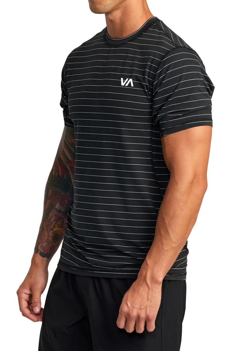 RVCA Sport Vent Stripe Performance Graphic T-Shirt, Alternate, color,