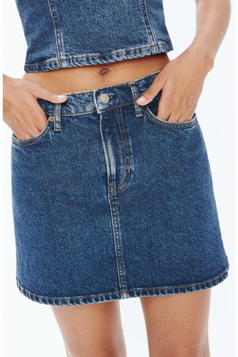 Lydia High Waist Denim Miniskirt (Women) | Nordstrom