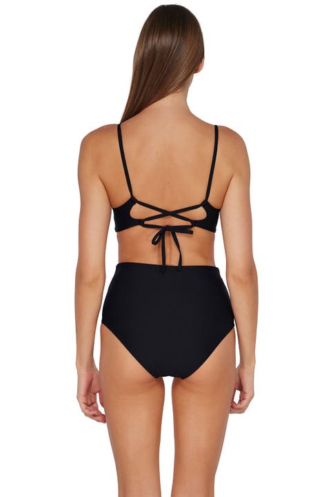 Capri High Waist Bikini Swim Bottoms