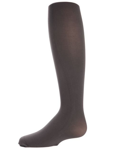 Memoi Big Kids Winter Opaque Nylon Tights In Burgundy
